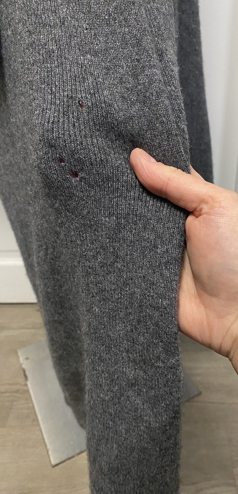 Restoration Hardware 109 Cashmere Gray Long Robe Size Medium eBay