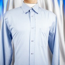 BUGATCHI UOMO Blue White Checks Geometric Cot...