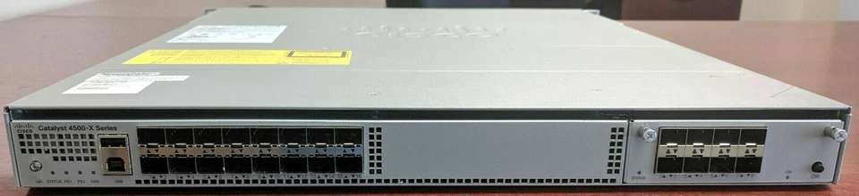Cisco WS-C4500X-24X-IPB 24 порта 10GE IP база 4500-X коммутатор w/C4KX-NM-8SFP - Изображение 3 из 3