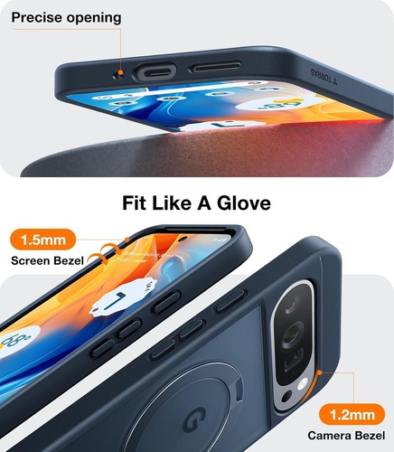 Military-Grade Protection Phone Case with Magnetic Kickstand for Pixel 9 Pro XL - Picture 8 of 11