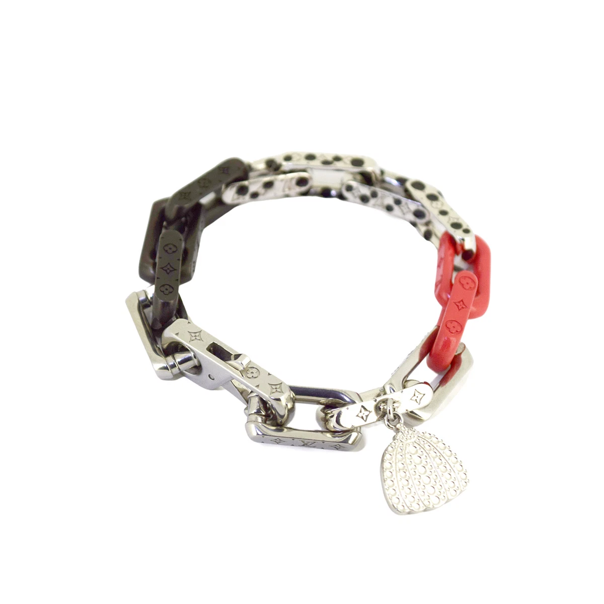 Louis Vuitton x Yayoi Kusama Monogram Chain Bracelet Black/Red