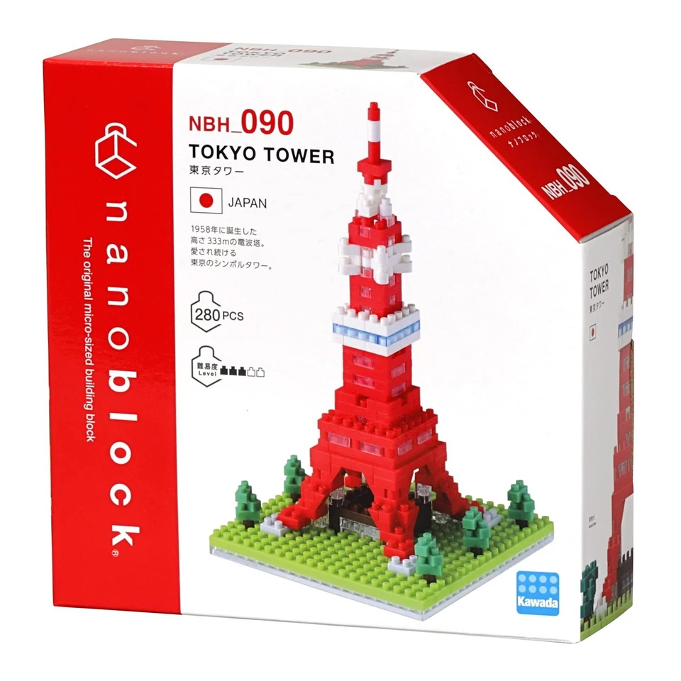 New Nanoblock Tokyo Tower 280Pcs Japan Landmark Series NBH_90 from Japan - Image 3 of 3