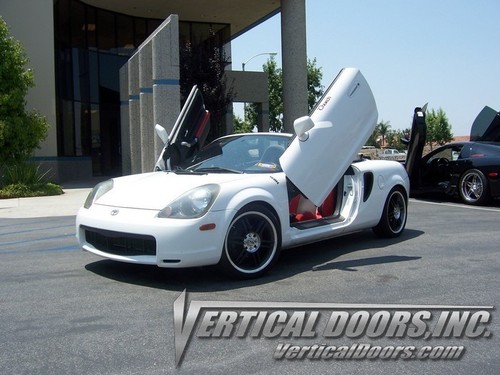 Lambo Door Kit by Vertical Doors Inc for Toyota MR2 MRS 2000 - 2006 LSD 00-06 - Picture 2 of 12