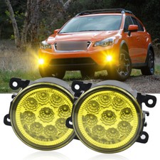 2pcs Front Bumper Fog Light Yellow For Subaru Forester Xv Crosstrek 2014-2020