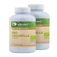 Manako Bio Chlorella Presslinge, 2 X 250 G Dose