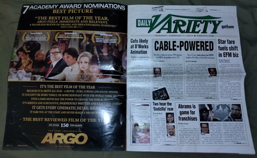 9 Consec Issues Daily Variety Feb 1 - Feb 13 2013 Argo Zero Dark 30 Life Of Pi - Picture 10 of 14