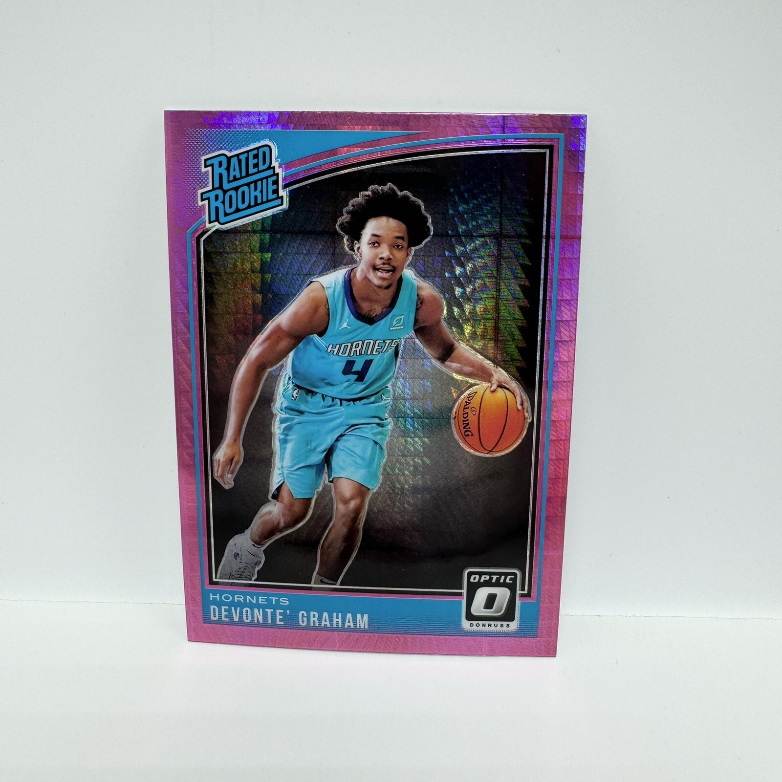 2018-19 Panini - Donruss Optic Basketball Devonte’ Graham Hyper Pink Prizm #189