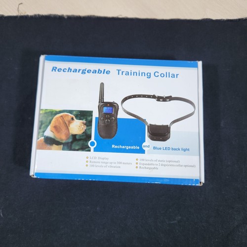 Dog Training Collar Pet Vibration Shock Rechargeable LCD Remote Control 328 Yard - Picture 2 of 12