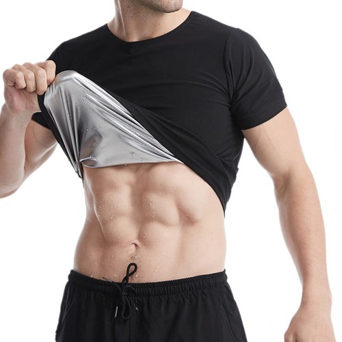 Men Sauna Sweat Vest Hot Compression Shirts Weight Loss Slimming Body Shaper - Picture 15 of 28