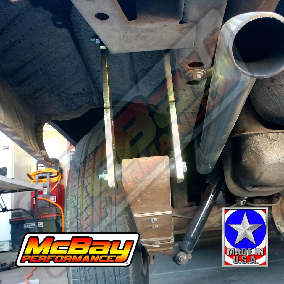 1"-4" Rear Adjustable 4-Position Leaf Spring Shackle Lift Mopar A-Body Made USA - Image 3 of 4