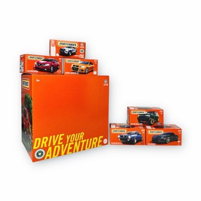 Matchbox Drive Your Adventure Display Box Aussteller 24 Packungen Die-Cast Metal