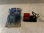 Vtg Tin Mail Box Stamp Holder Letter Scale Post Office Toy Dispenser Pair — photo 1