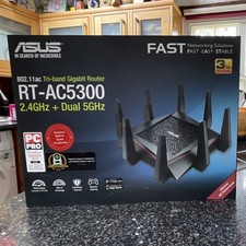 ASUS RT-AC5300 Tri-Band Wi-Fi 802.11ac Gaming Router 5300Mbps 4x Gigabit