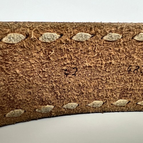 Vintage 70s Tony Lama Miller Stockman KEN Tooled Leather Belt Size 42 Western - Picture 7 of 8