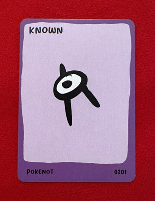 Pokenot Known #0201 Sammelkarte - Pokenots #2s - Pokemon TCG