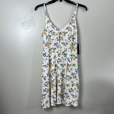 No Boundaries Floral Multicolored Spaghetti Staps Mini Women’s Dress Size M