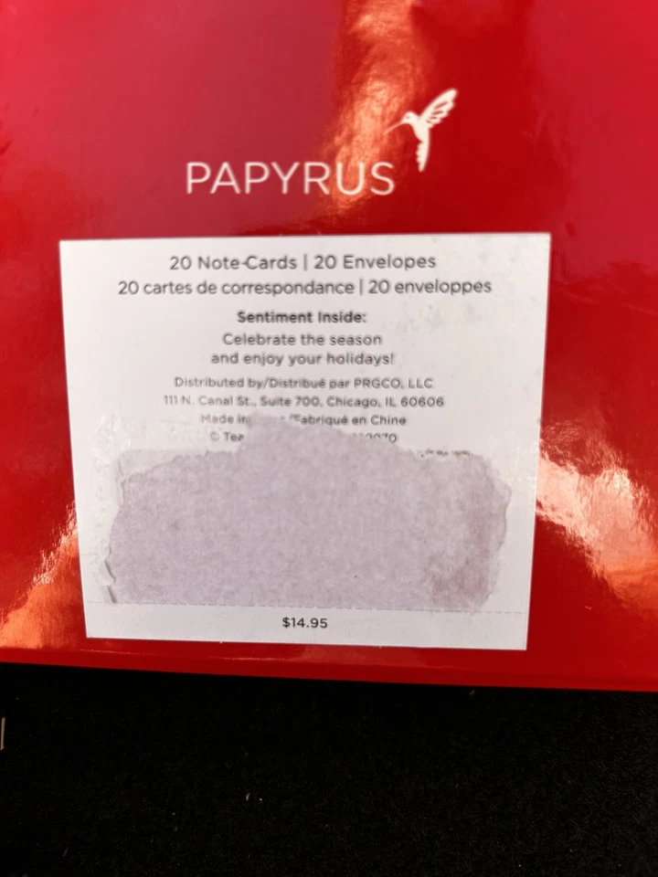 PAPYRUS Animals Christmas Holiday 20 Cards NIB/Envelopes And Sticker Seals. 4” - Image 4 of 4