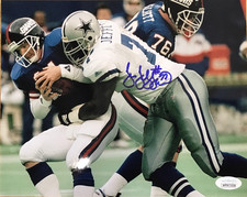 JIM JEFFCOAT Signed DALLAS COWBOYS 8x10 PHOTO with COA