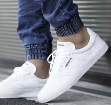 Adidas Men's 3MC Vulc B22705 White Canvas Lace-Up Athletic Shoes Sneakers NEW