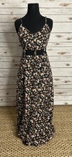 Urban Outfitters Pins & Needles floral caged cut-out waist maxi dress Size 4