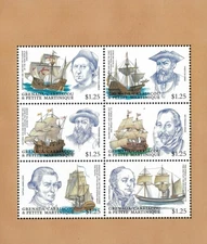 Grenadines 2001 - Columbus Ships - Sheet of 6 Stamps - Scott #2327 - MNH