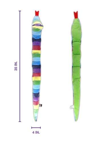 Pet Squeaky Snake Dog Toy - Tug, Fetch & Teasing Toy - 35 Inches - Picture 3 of 7
