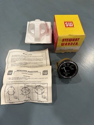 STEWART WARNER D-311-W Water Temperature Gauge NOS
