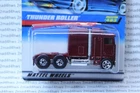 VINTAGE 1996 Hot Wheels CHINA dk red Kenworth K100 Aerodyne THUNDER ROLLER #483