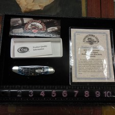 NEW CASE XX USA SowBelly 2013 CLUB CCC Knife Medtr Blue TB6139