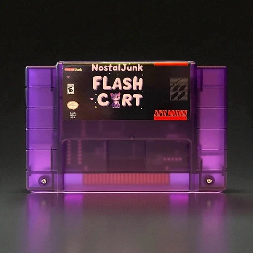 NostalJunk Super Nintendo Ever Drive Retro Flash Cart Region Free SNES 3000 IN 1