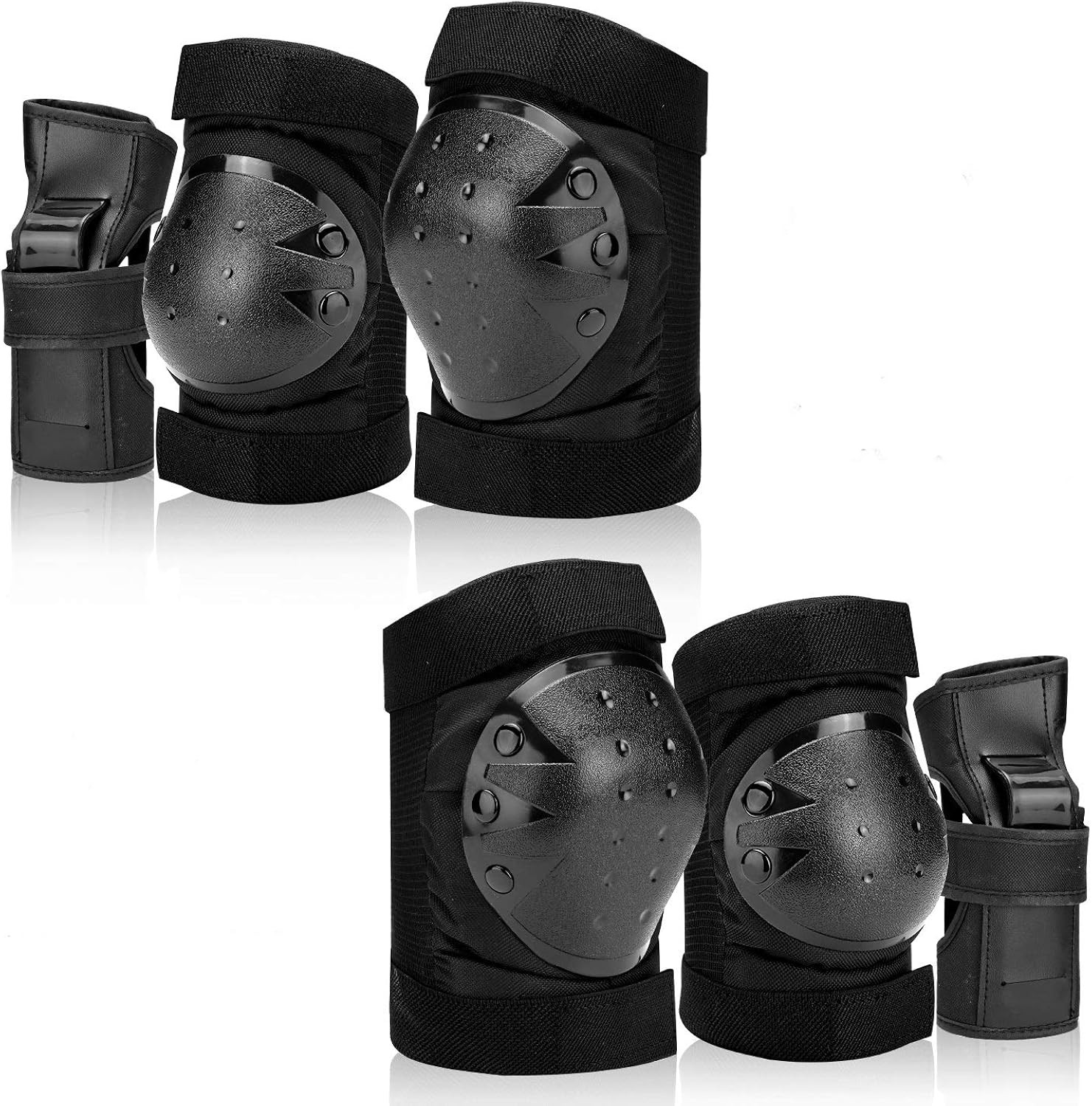 Knee Pads Elbow Pads Wrist Guards Protective Gear Set for Skateboard Cycling