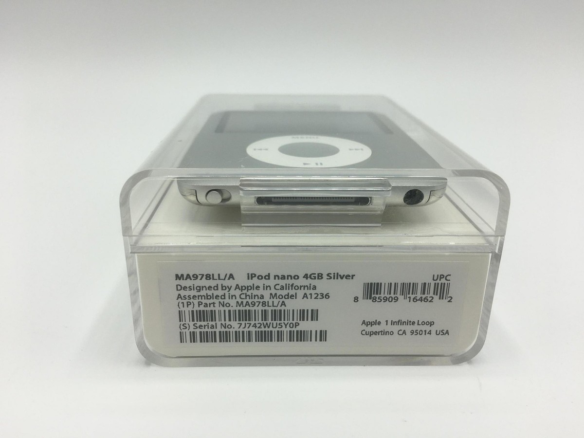 Apple iPod nano 第3世代 4GB シルバー A1236 完動品 New Apple iPod Nano 3rd Generation 4GB 8 GB - sliver- A1236