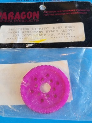 Paragon Racing Spur Gear Purple 64 Pitch 105T SG105 Vintage RC Part