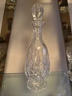 Vintage Waterford Crystal Lismore Decanter and Stopper 13 1/4" H -