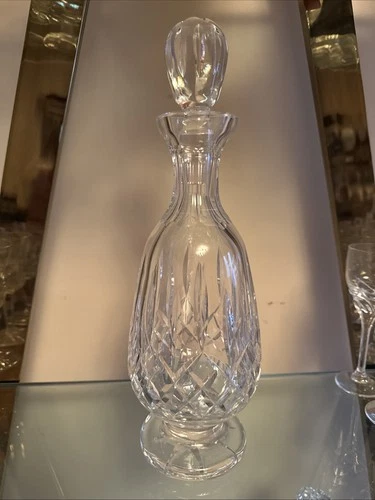 Vintage Waterford Crystal Lismore Decanter and Stopper 13 1/4" H -