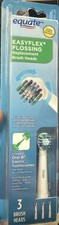 Equate EasyFlex Floss Effects Replacement Brush Heads, 3 count Sealed Ships FREE
