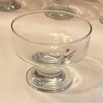 Pasabahce Clear Pressed Glass Dessert Bowls Set of 4 Made in Turkey