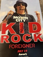 Kid Rock signed poster 11x17 with COA Kid Rock poster