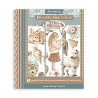 Rub-On Transfers Stamperia White Christmas 6 Seiten FüR Scrapbooking & Karten