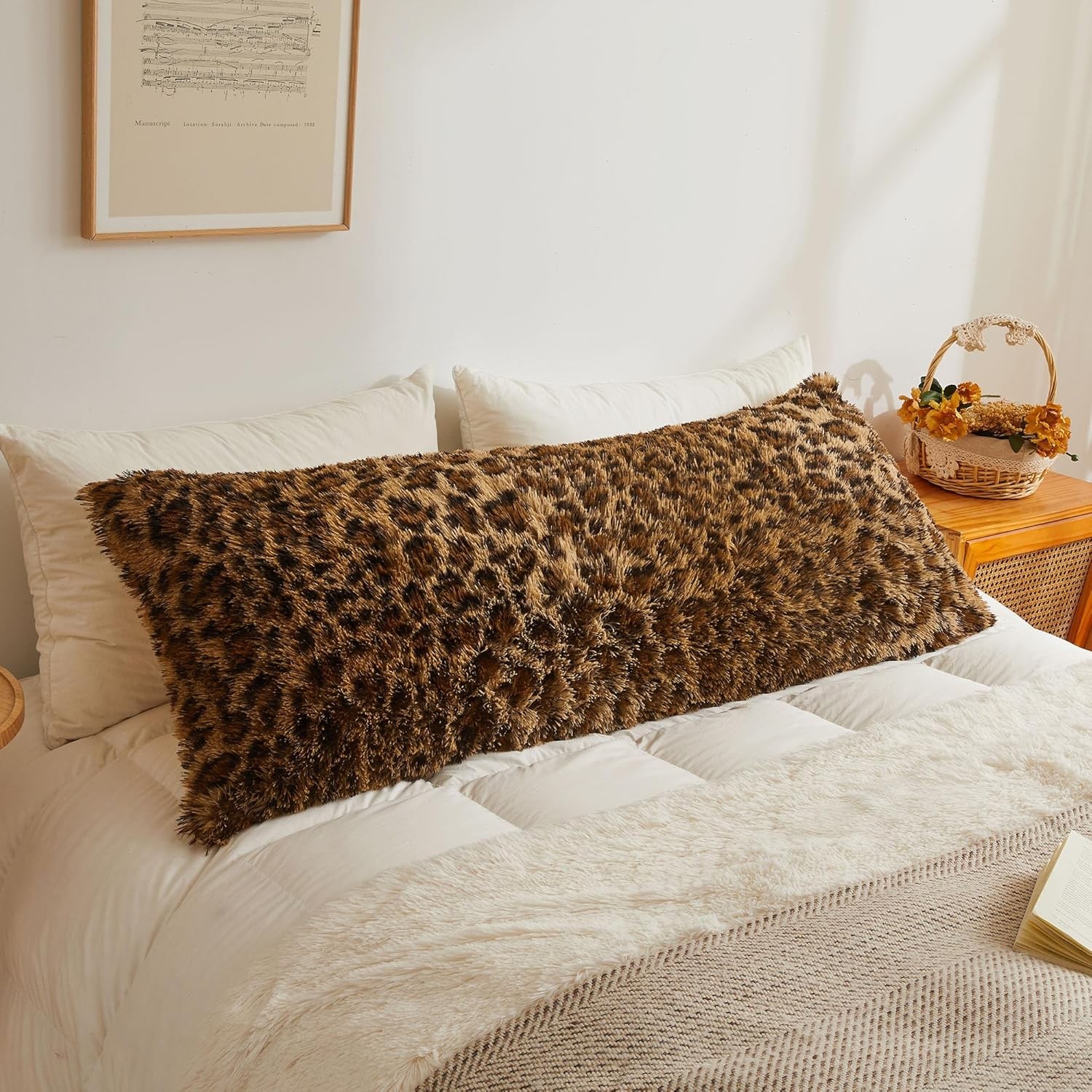 Cover, Cheetah Print Plush Fuzzy Fau