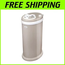 Stylish Taupe Diaper Pail - No Special Bags Required