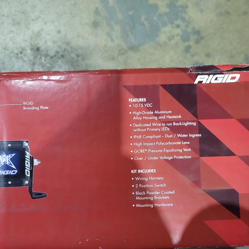 Rígido 220023 20" Radiador + Barra LED Retroiluminación AZUL - Punto Ancho NUEVO Foto 4 de 4