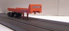 Tyco ROADWAY FLATBED TRAILER & Load with "CAT" Front-end loader ~ COOL — photo 7
