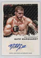 2011 Topps UFC Moment of Truth Certified Signatures Nate Marquardt Auto 1t3