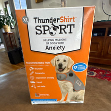 ThunderShirt Sport angstverlichtend hondenvest XL grijs/oranje polyester