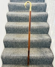 Swan Head Designer Solid Brass Handle Victorian Wooden Walking Stick Hiking Cane