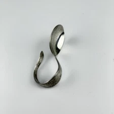 Vintage International Silver Curved Baby Spoon