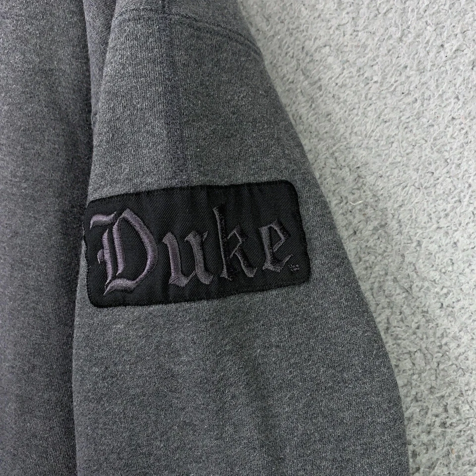 复古 Duke Blue Devils 连帽衫男式 XXL 灰色 Majestic NCAA 羊毛运动衫 — 第 3/4 张图片