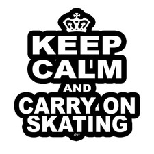 Keep Calm And Carry On Skating Die Cut Vinyl Decal Keep Calm And Carry On Skating Die Cut Vinyl Decal