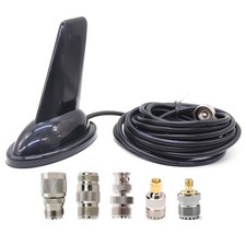 Shark Fin Design 144/430Mhz Dual Band Antenna For Car Radio Walkie Talkie